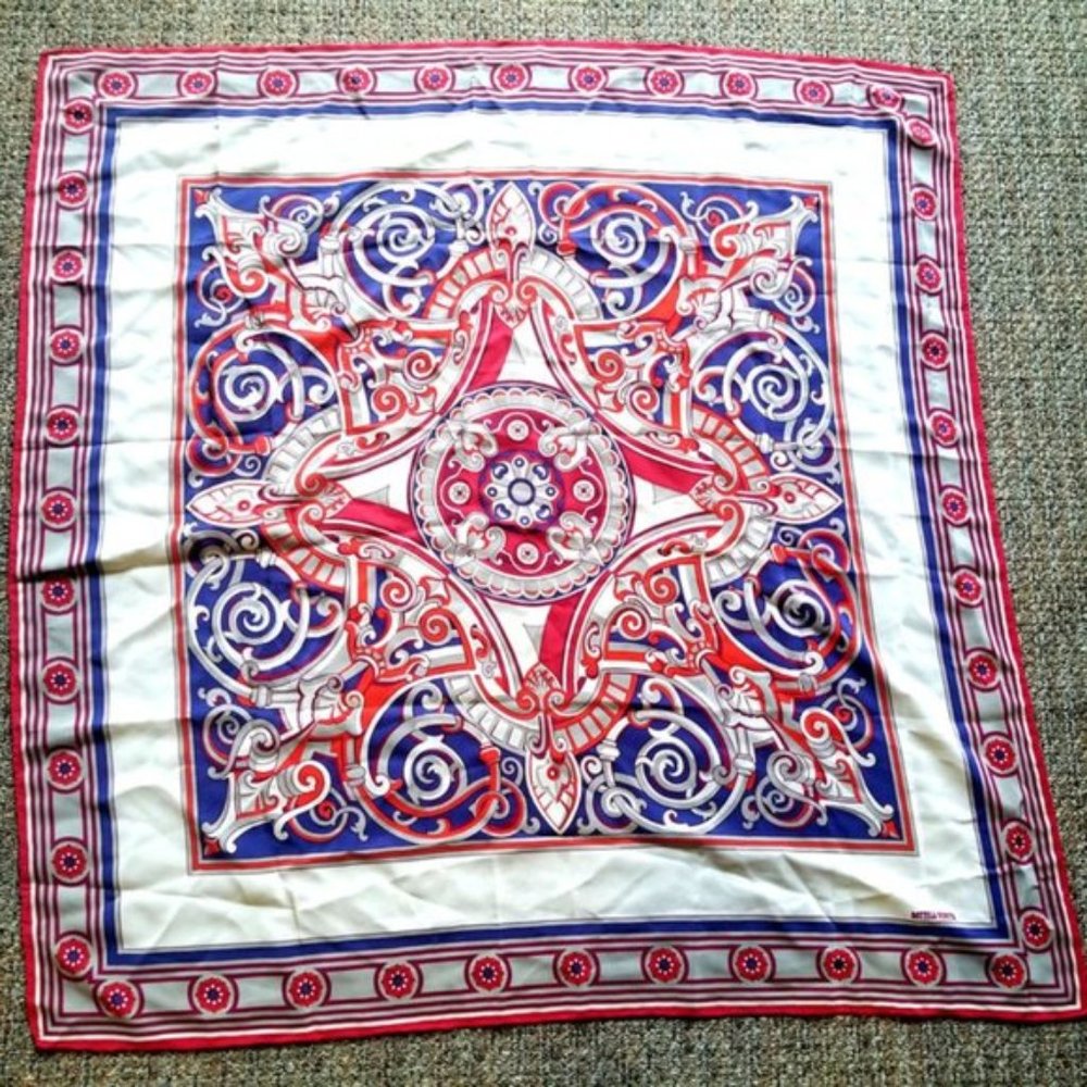 Bottega Veneta Art Nouveau  Silk Scarf H-u-g-e!